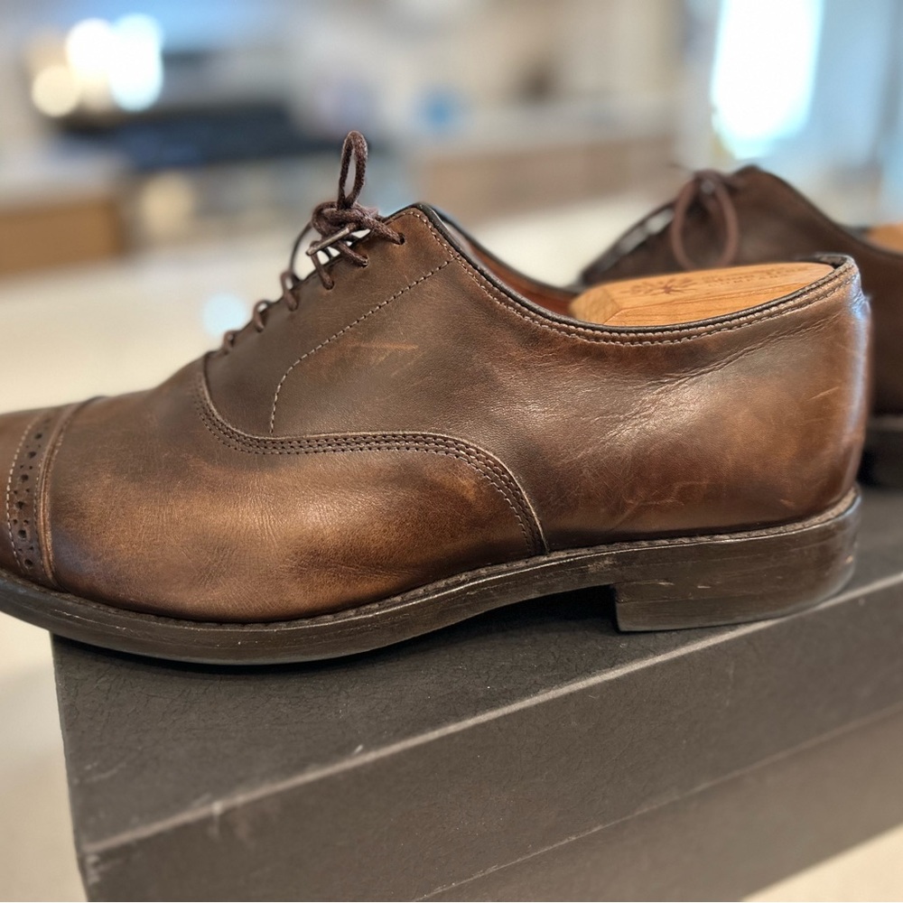 Allen Edmonds Dark Brown Leather Oxfords